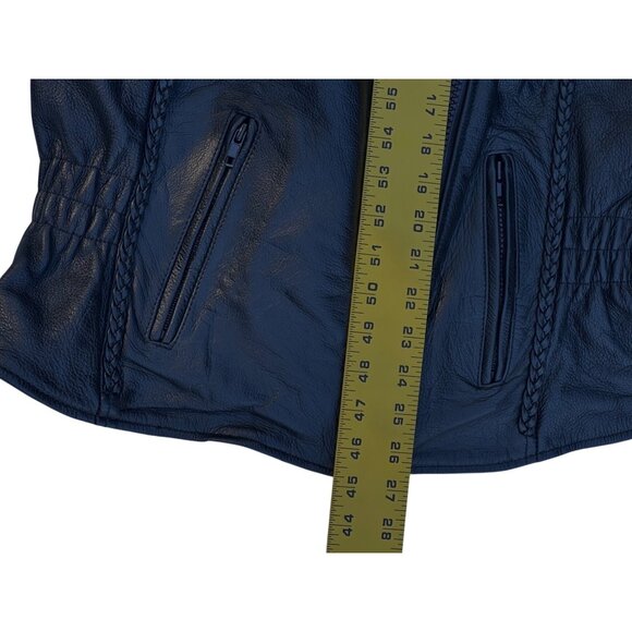 Milwaukee Leather Ladies Braided XL Motorcycle Jacket with Elasticized Waist - Picture 6 of 13